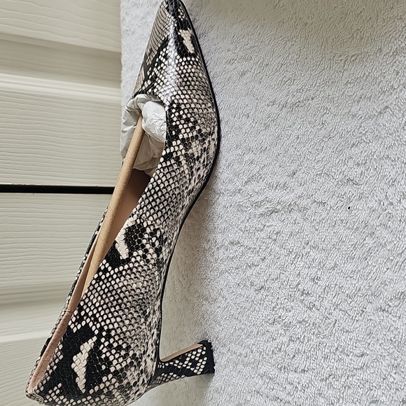 NEW Steve Madden Nathalia Snakeskin Pointed Toe Faux Suede Pump Size 8 - Picture 11 of 15